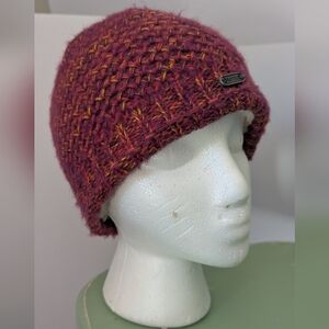 Marmot Knit, Fleece Lined Hat - Pink and Orange Blend Women's